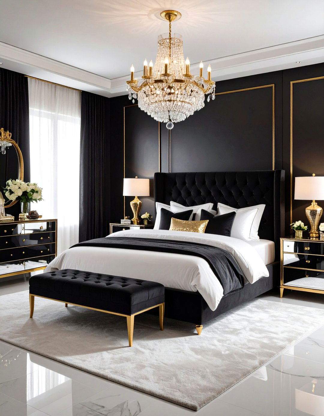 Hollywood Glam Interior Design - 30 interior design types ideas