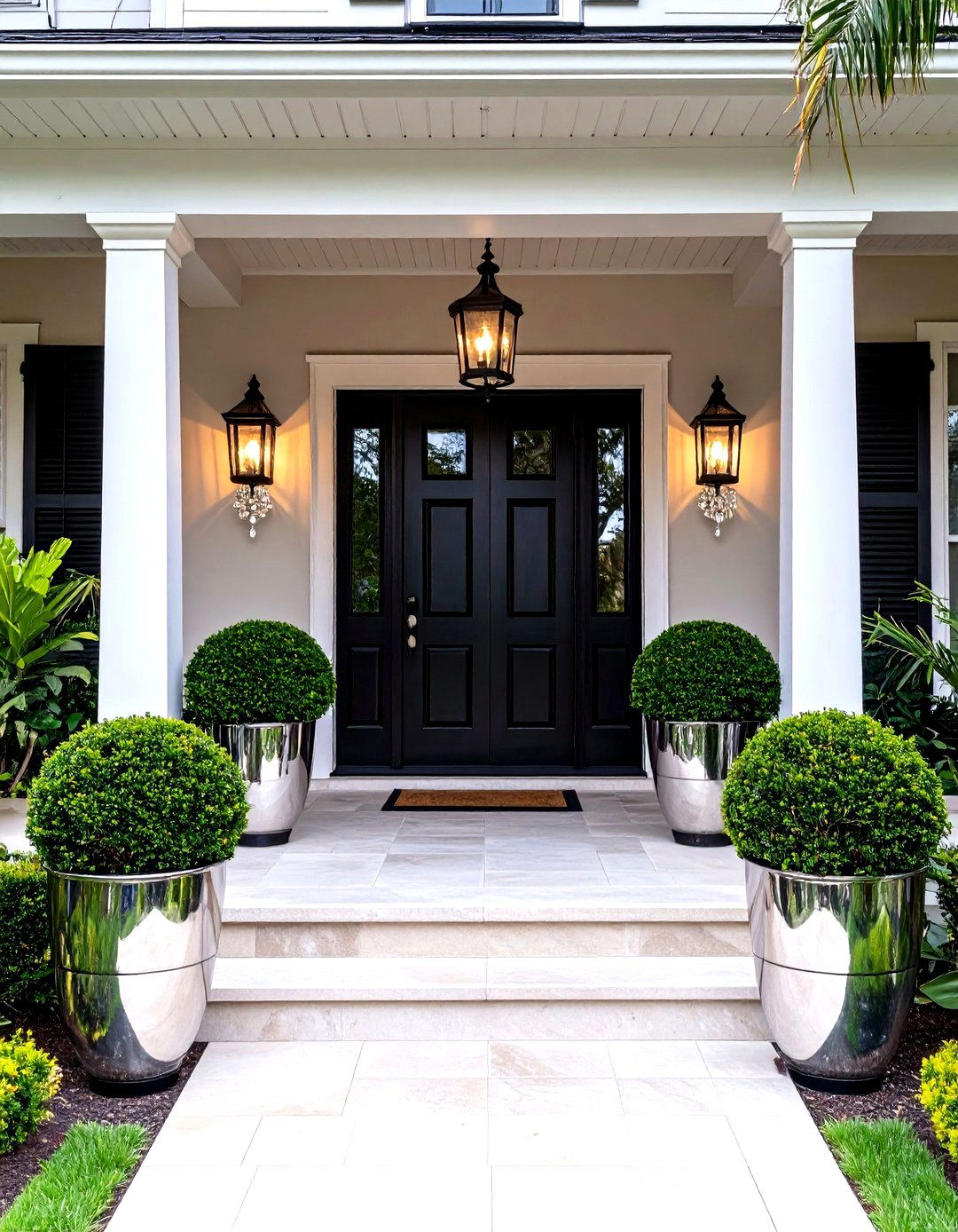 Hollywood Glam Porch Lighting - 30 front porch lighting ideas