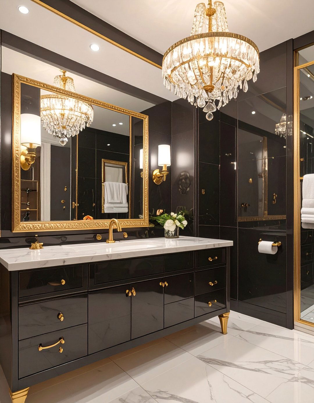 Hollywood Regency Bathroom - 30 bathroom theme ideas