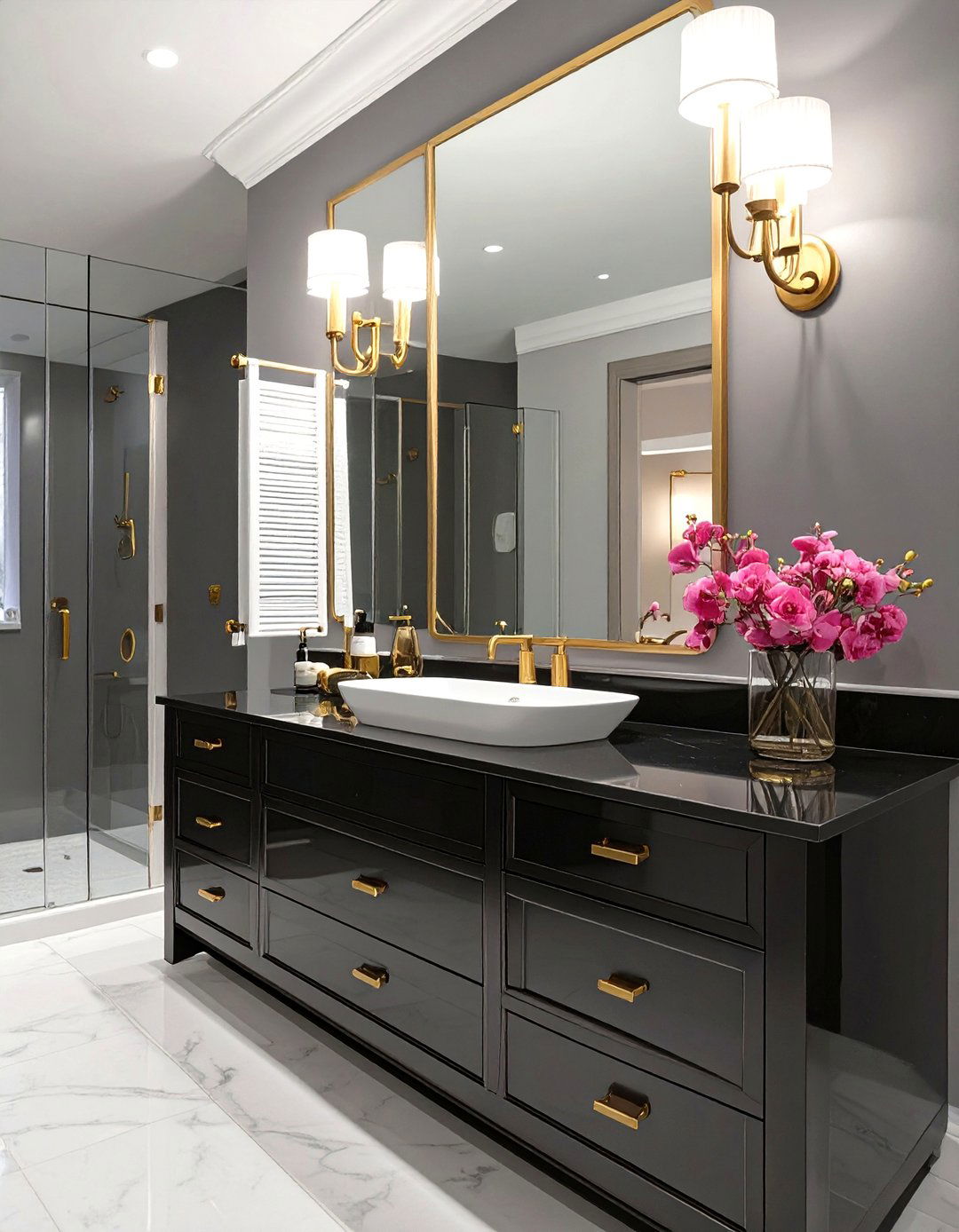 Hollywood Regency Bathroom - 30 design bathroom online ideas