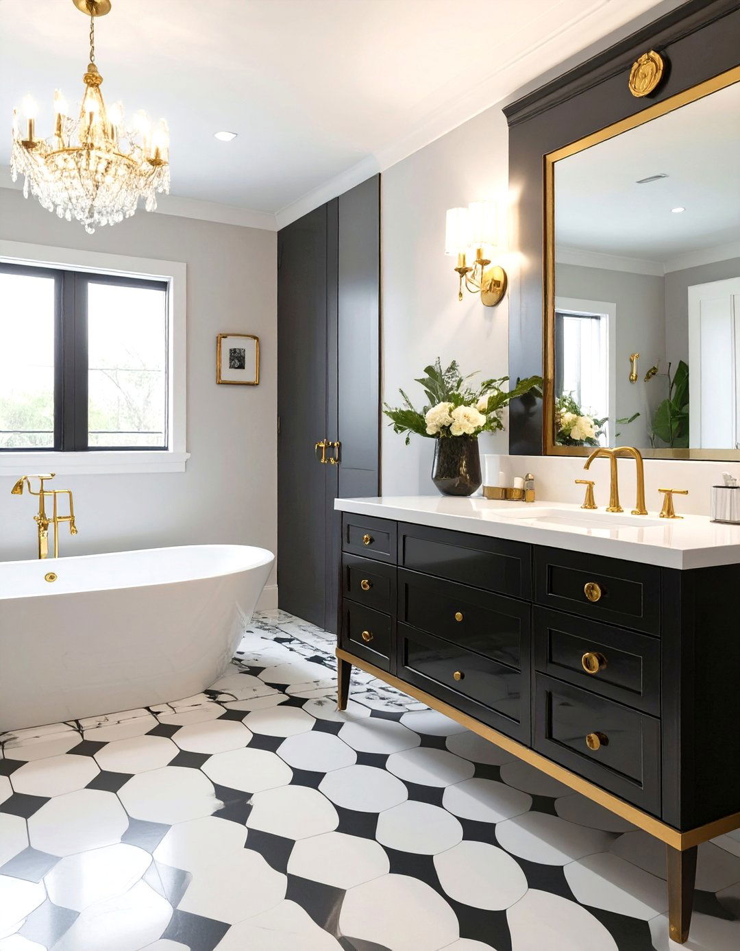 Hollywood Regency Bathroom Design - 30 interior design for new homeowners ideas