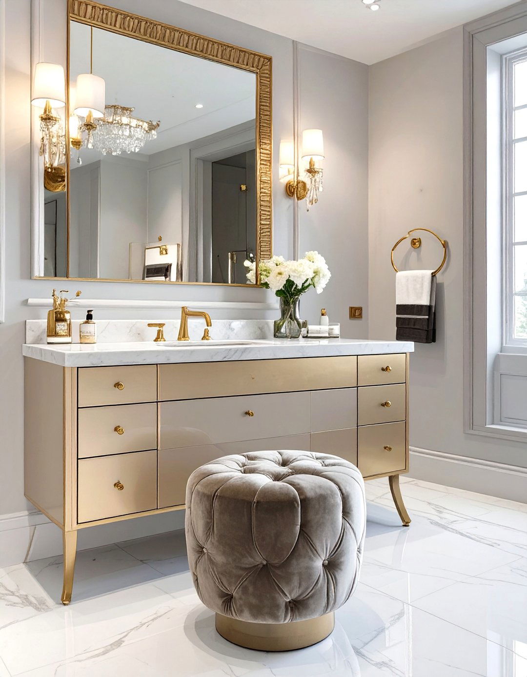 Hollywood Regency Bathroom Style - 30 bathroom makeover ideas