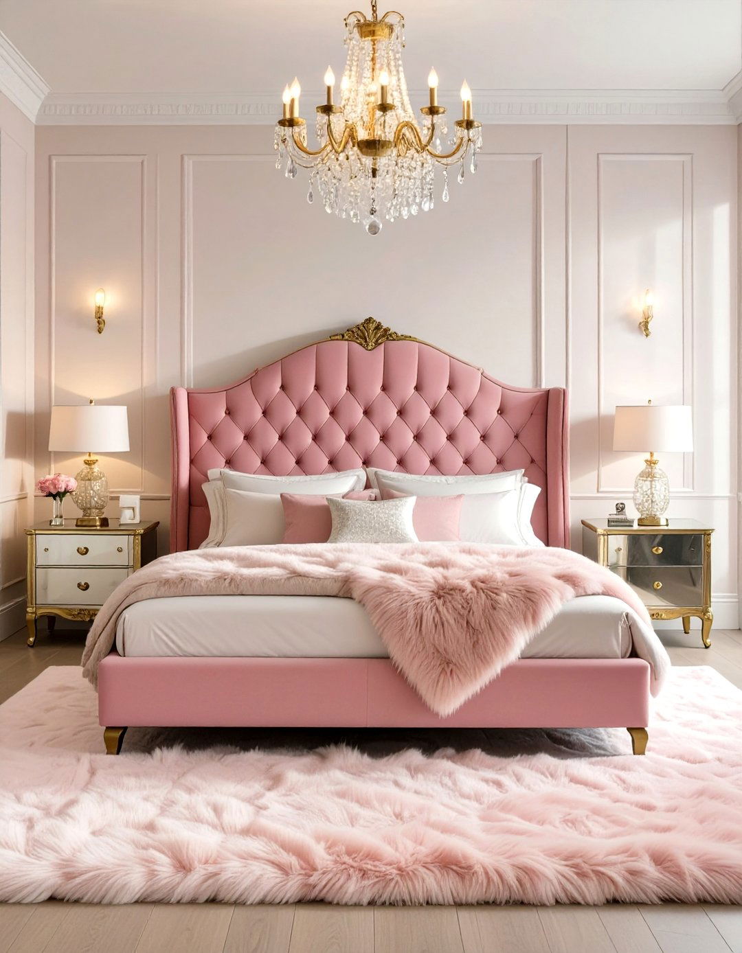 Hollywood Regency Bedroom - 30 apartment bedroom ideas
