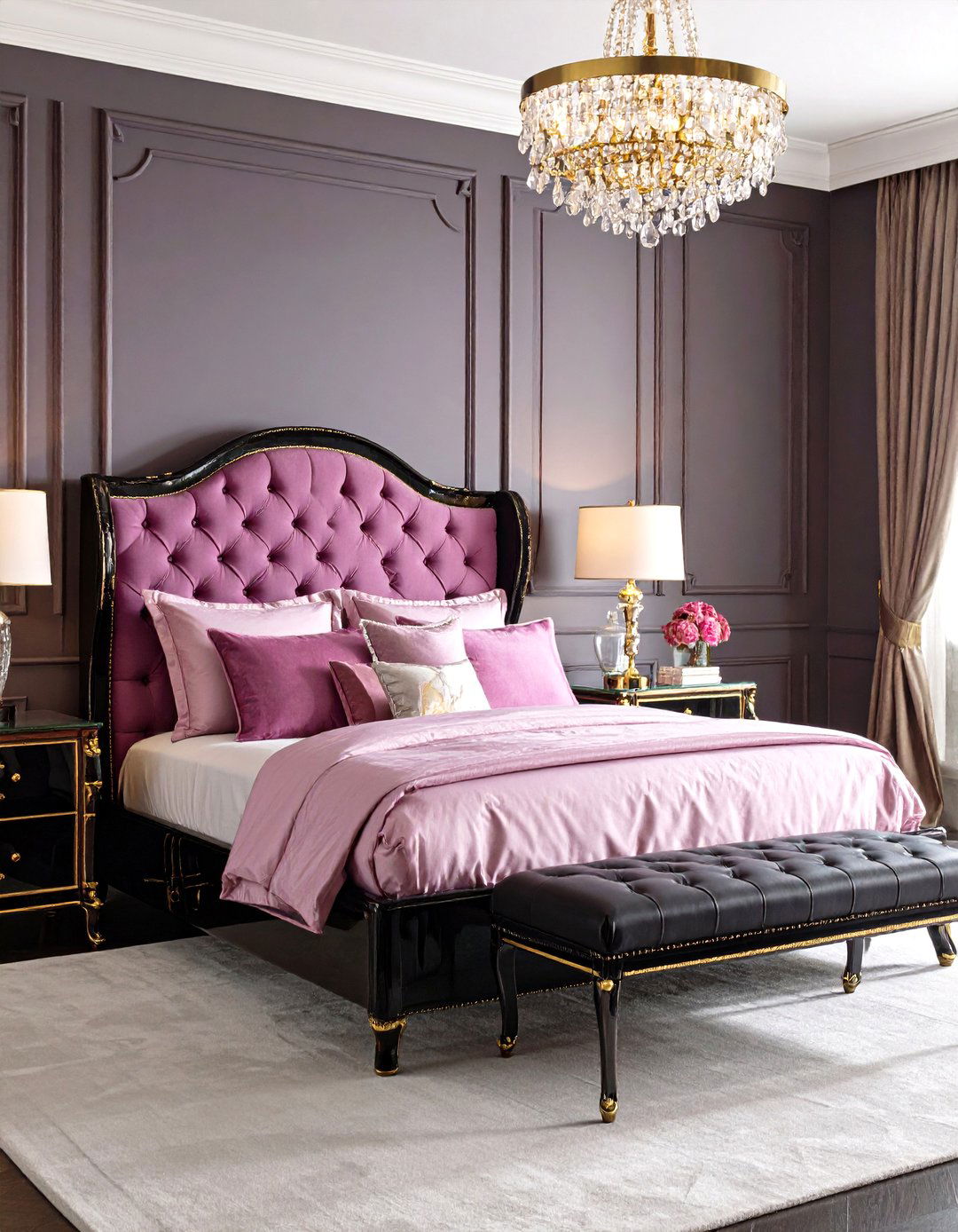 Hollywood Regency Bedroom - 30 elegant bedroom ideas