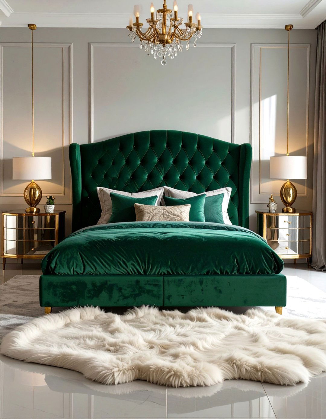 Hollywood Regency Bedroom - 30 glam bedroom ideas
