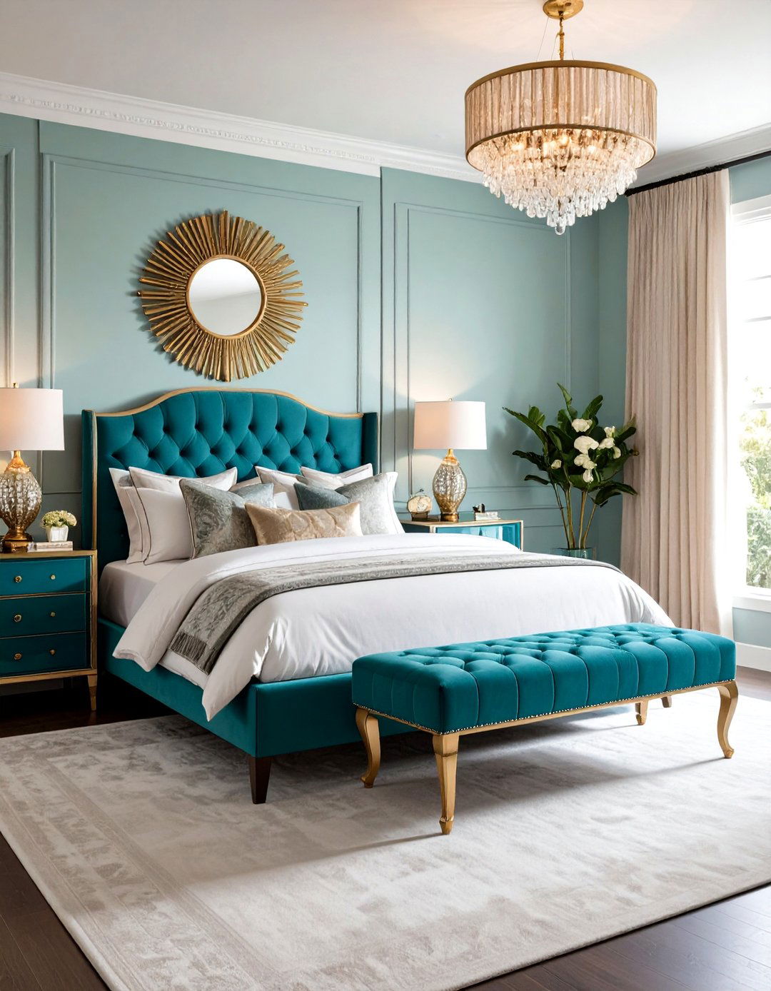 Hollywood Regency Bedroom Elegance - 30 interior design bedroom ideas