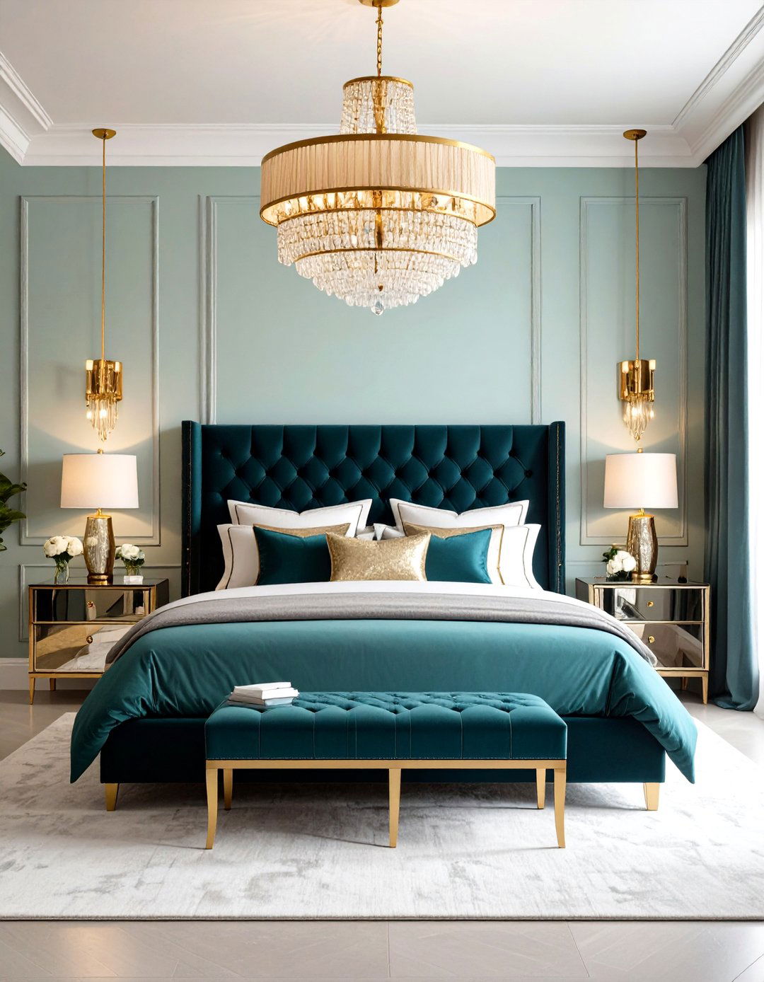 Hollywood Regency Bedroom Glamour - 30 room interior design bedroom ideas