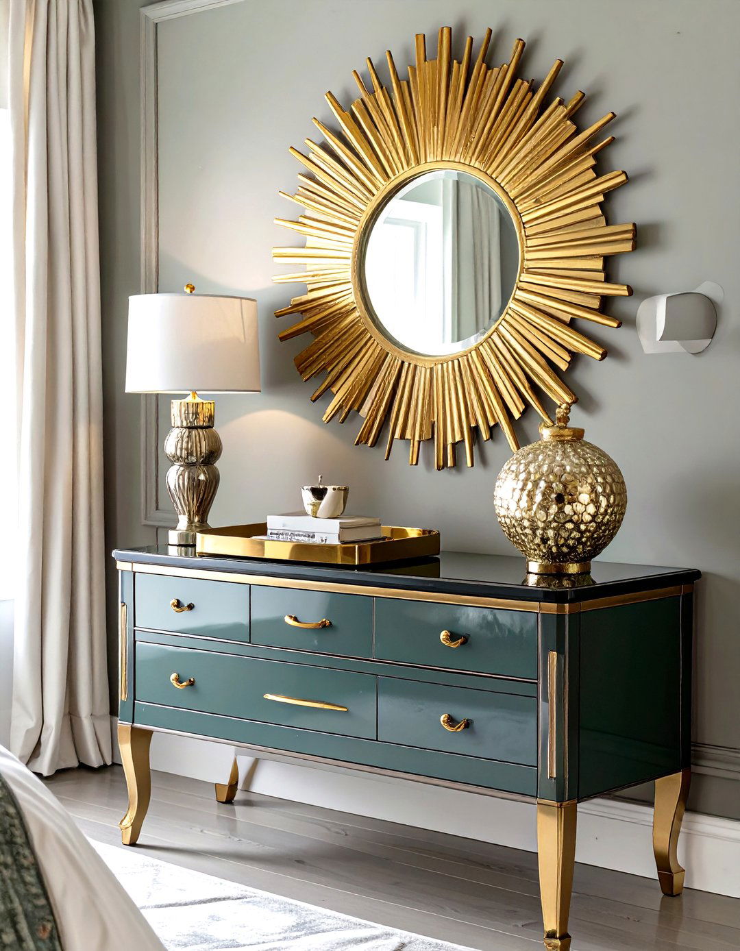Hollywood Regency Dresser Style - 30 bedroom dresser top decor ideas