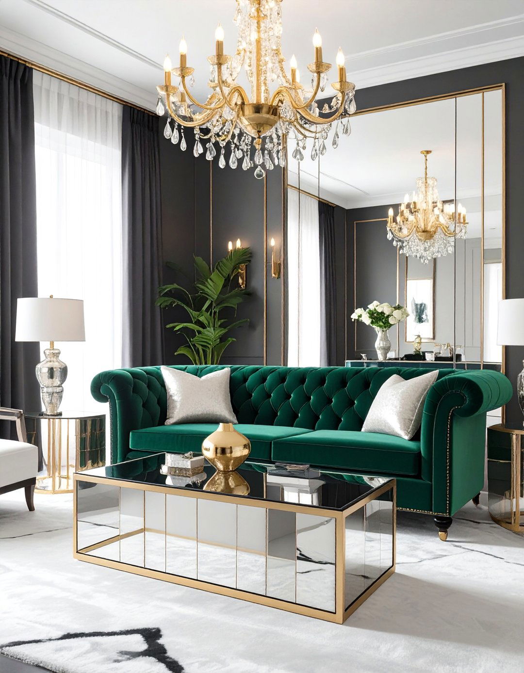 Hollywood Regency Glam Den - 30 california design den ideas