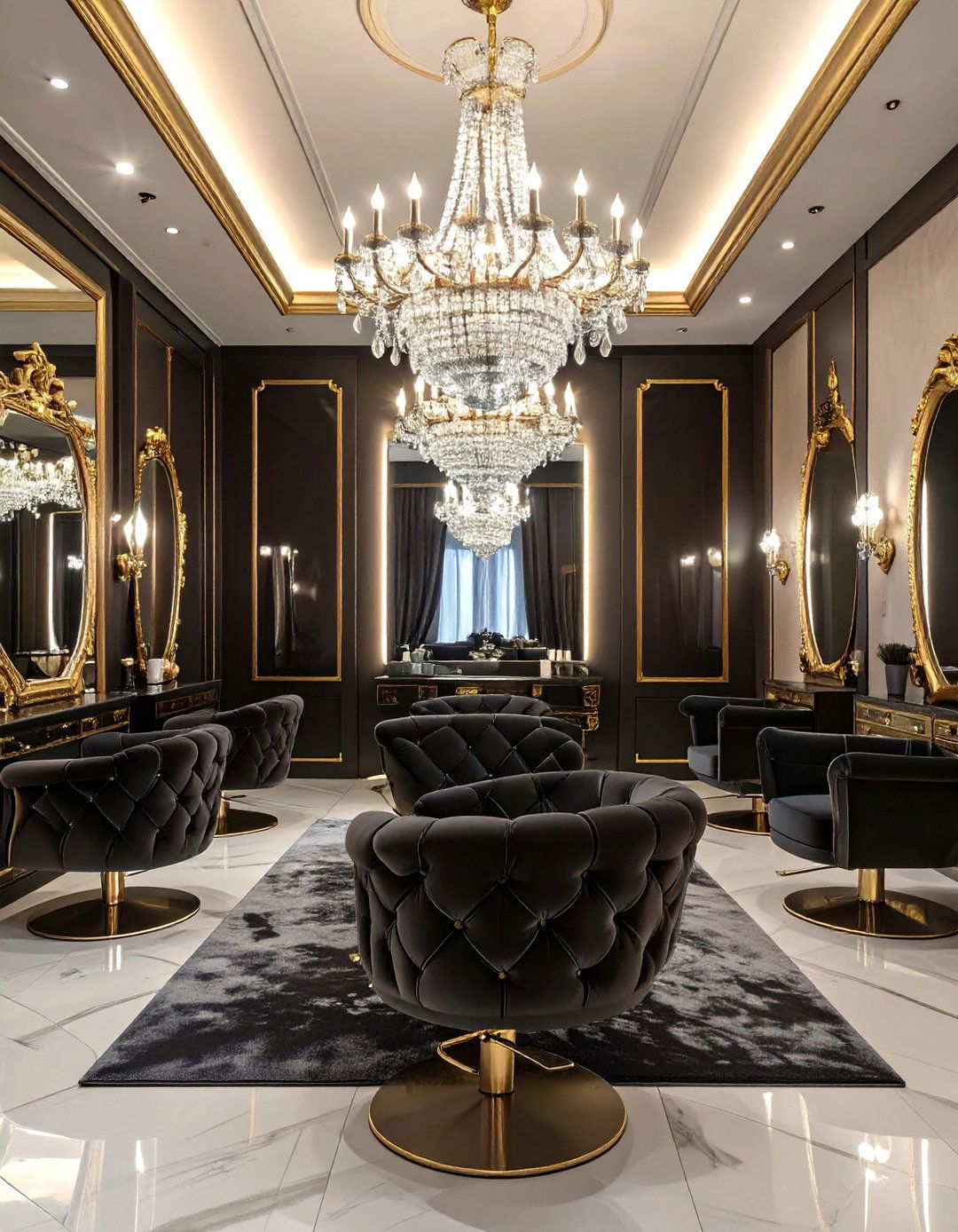 Hollywood Regency Glam Salon - 30 commercial interior design ideas