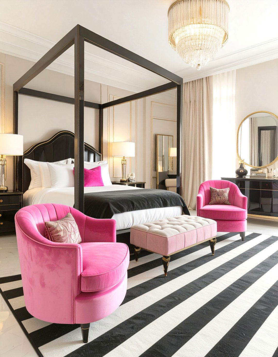 Hollywood Regency Glamour Hotel Suite - 30 hospitality interior design ideas