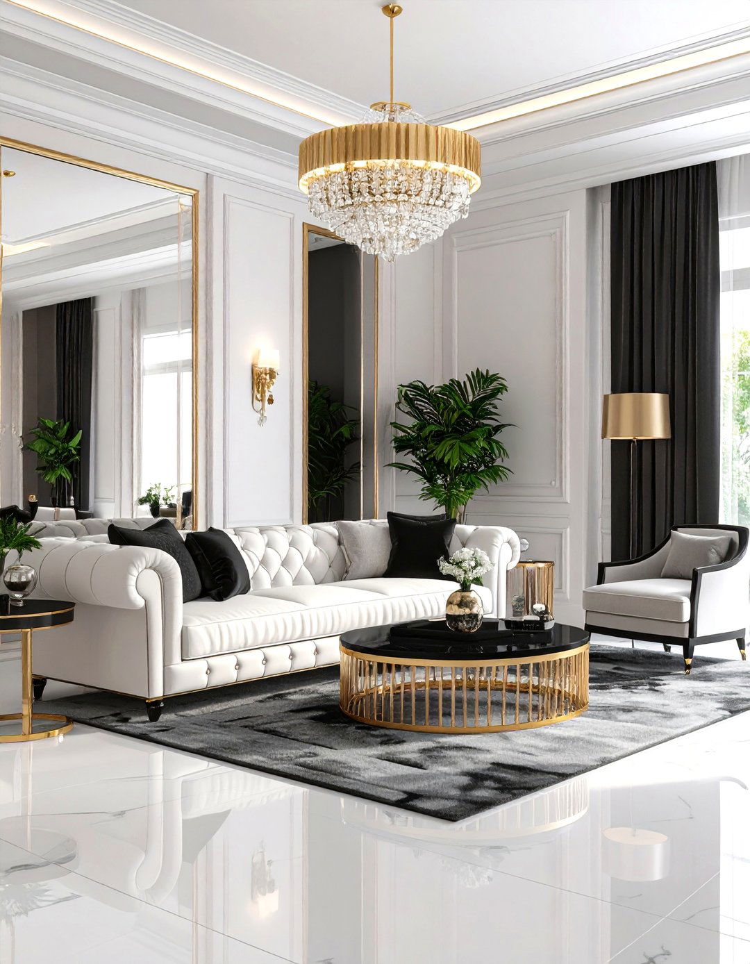 Hollywood Regency Living Area - 30 3d interior design software ideas