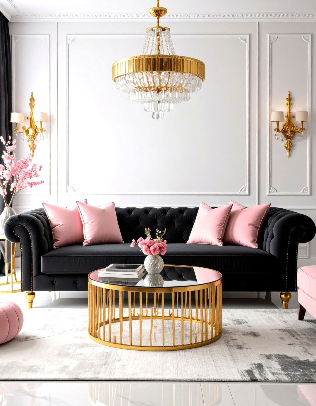 Hollywood Regency Living Room - 30 elegant living room ideas