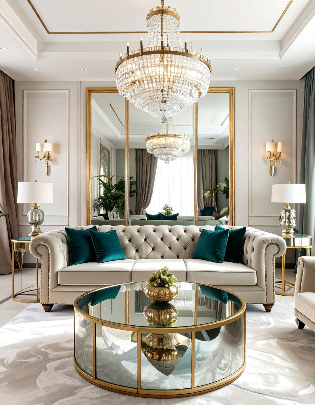 Hollywood Regency Living Room - 30 interior design photo ideas