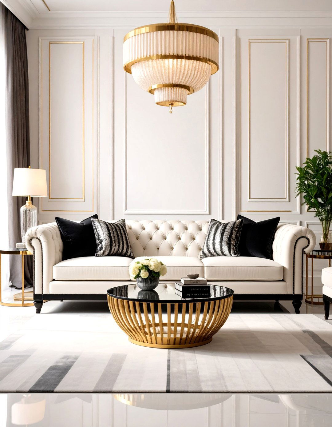 Hollywood Regency Living Room - 30 design your living room ideas