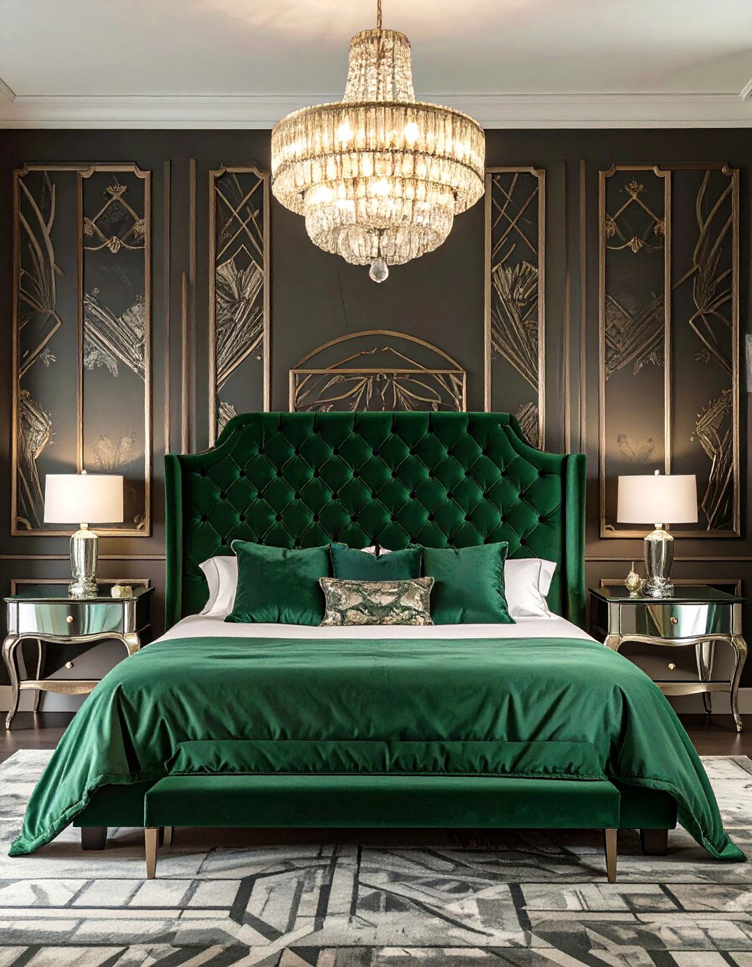 Hollywood Regency Revival Bedroom - 30 glam interior design ideas