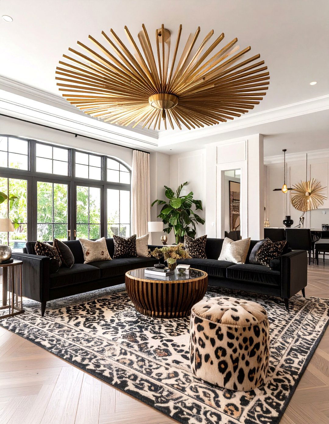 Hollywood Regency living room ceiling lighting - 30 living room ceiling lighting ideas