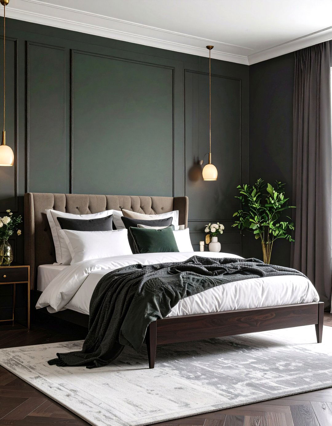Homburg Gray A Handsome and Tailored Bedroom - 30 2025 paint color trends sherwin williams