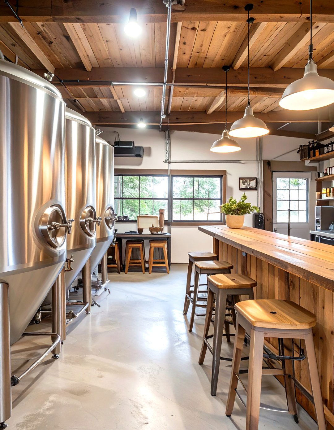 Home Brewery and Tasting Room - 30 cool garage makeover ideas