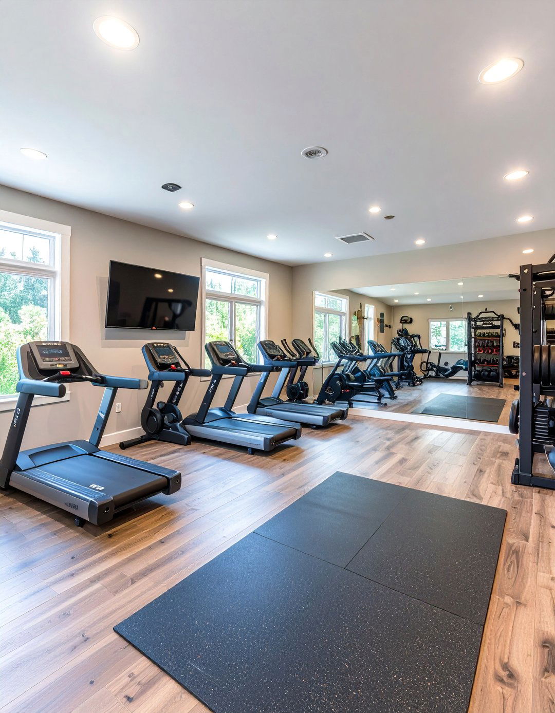 Home Gym Garage Conversion - 30 2 car garage ideas