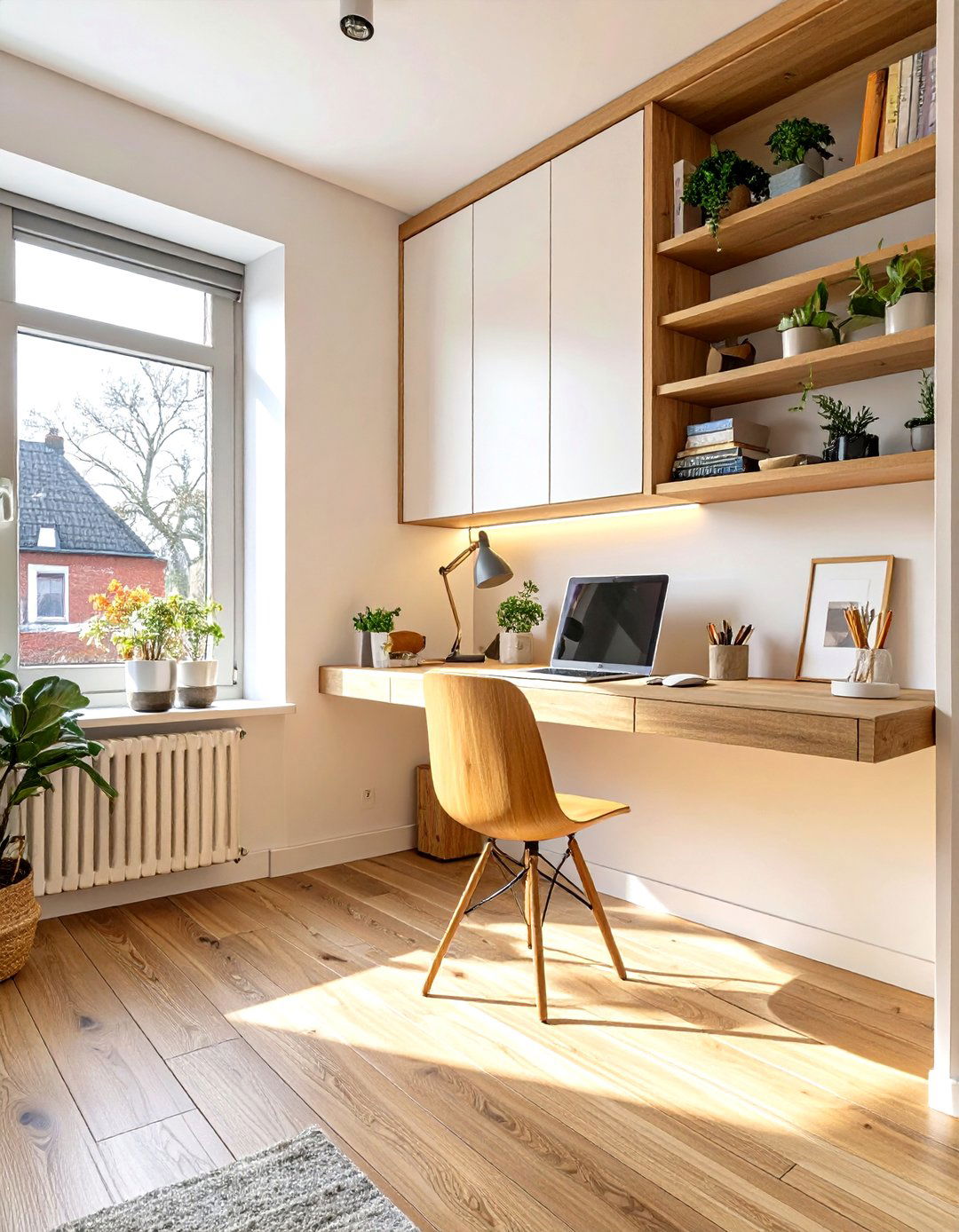 Home Office Nook - 30 terrace house interior design ideas