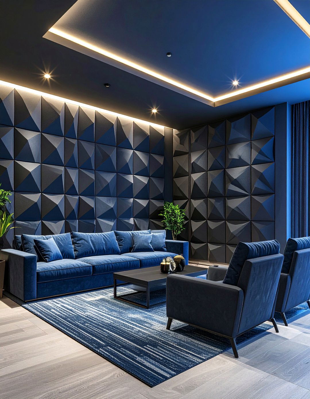 Home Theater Acoustic Panel Wall - 30 ai accent wall design ideas