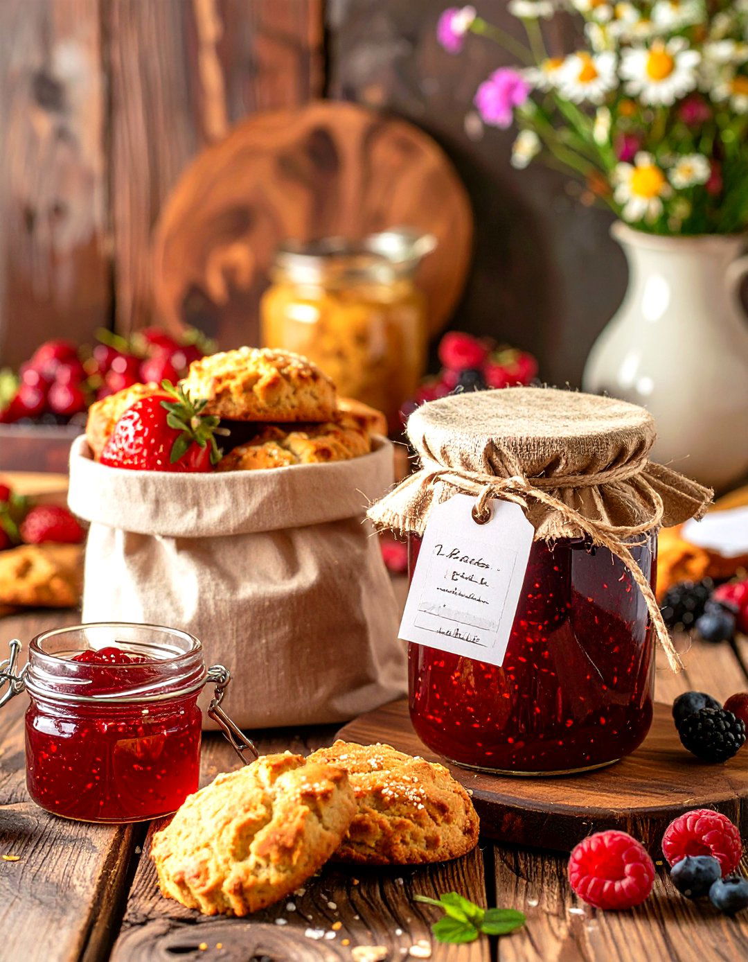 Homemade Jam and Scone Mix - 30 baby shower game prize ideas