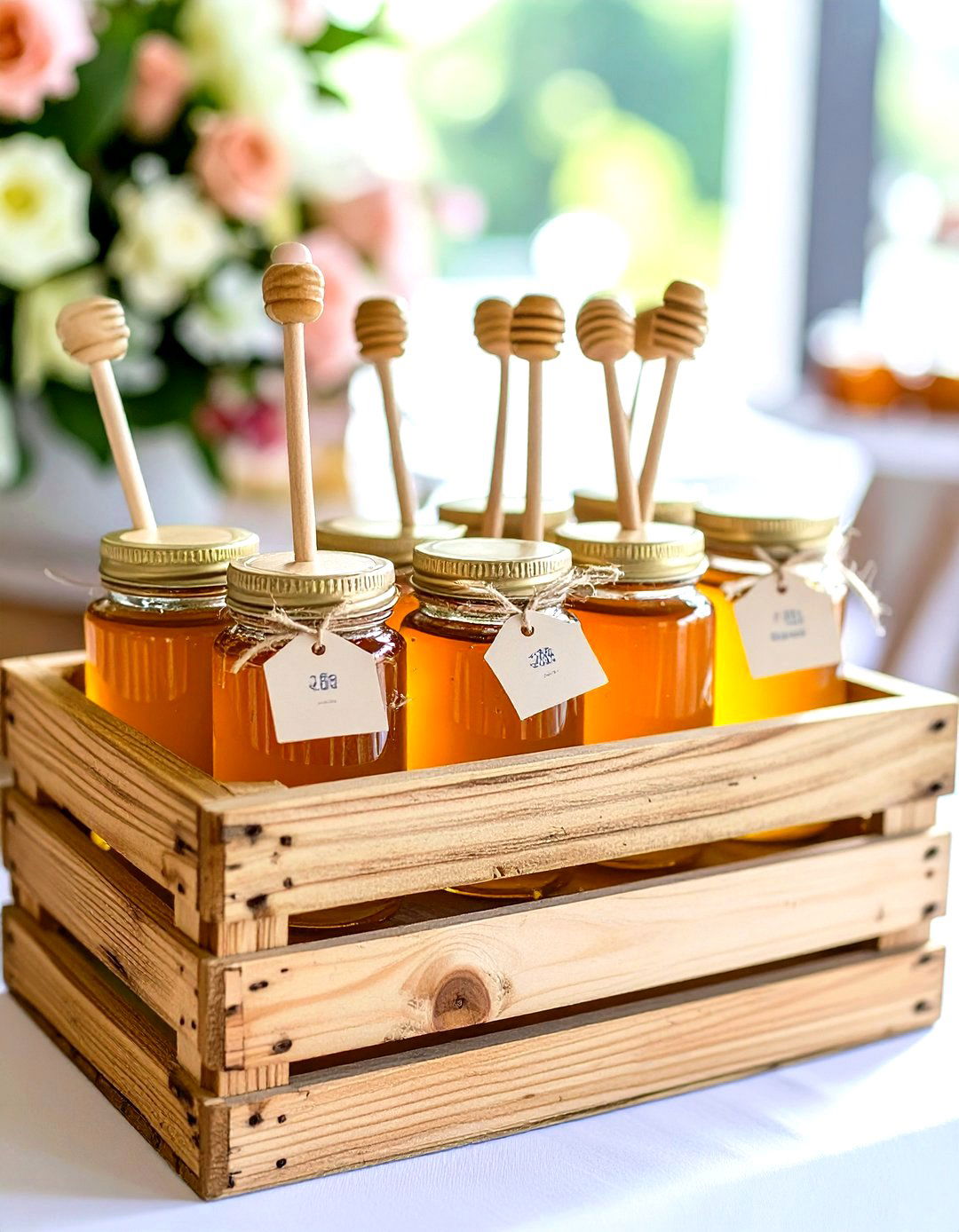 Honey Jar Party Favors Display - 30 wedding shower decor ideas