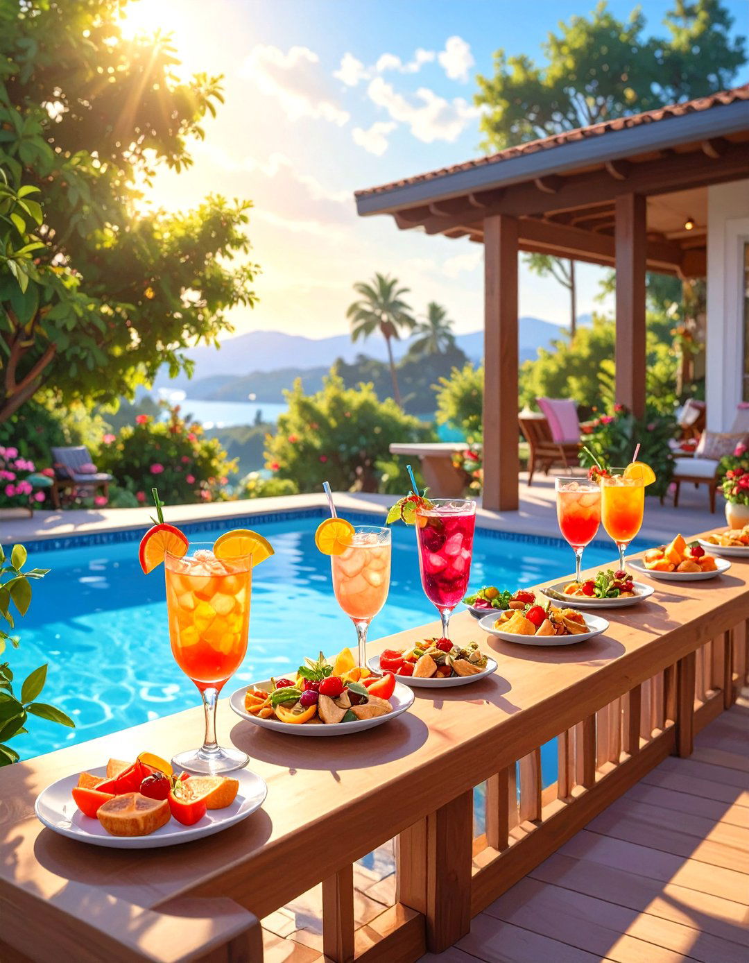 Horizontal Railing with Drink Rail - 30 horizontal deck railing ideas