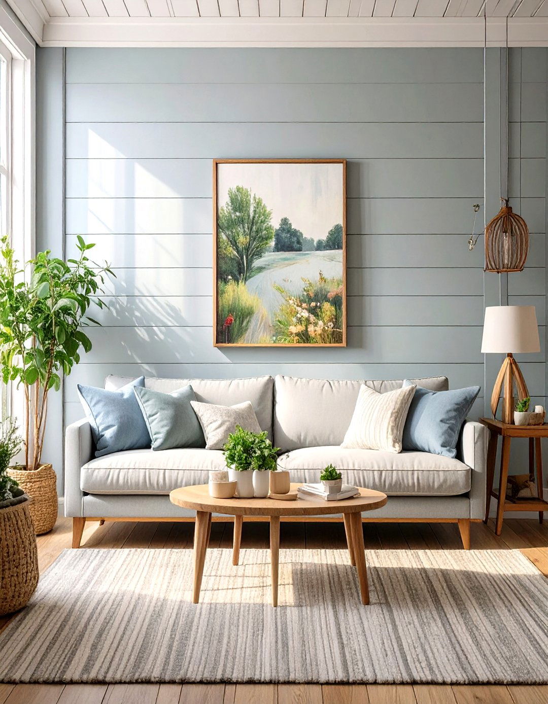 Horizontal Shiplap Accent Wall - 30 simple accent wall ideas