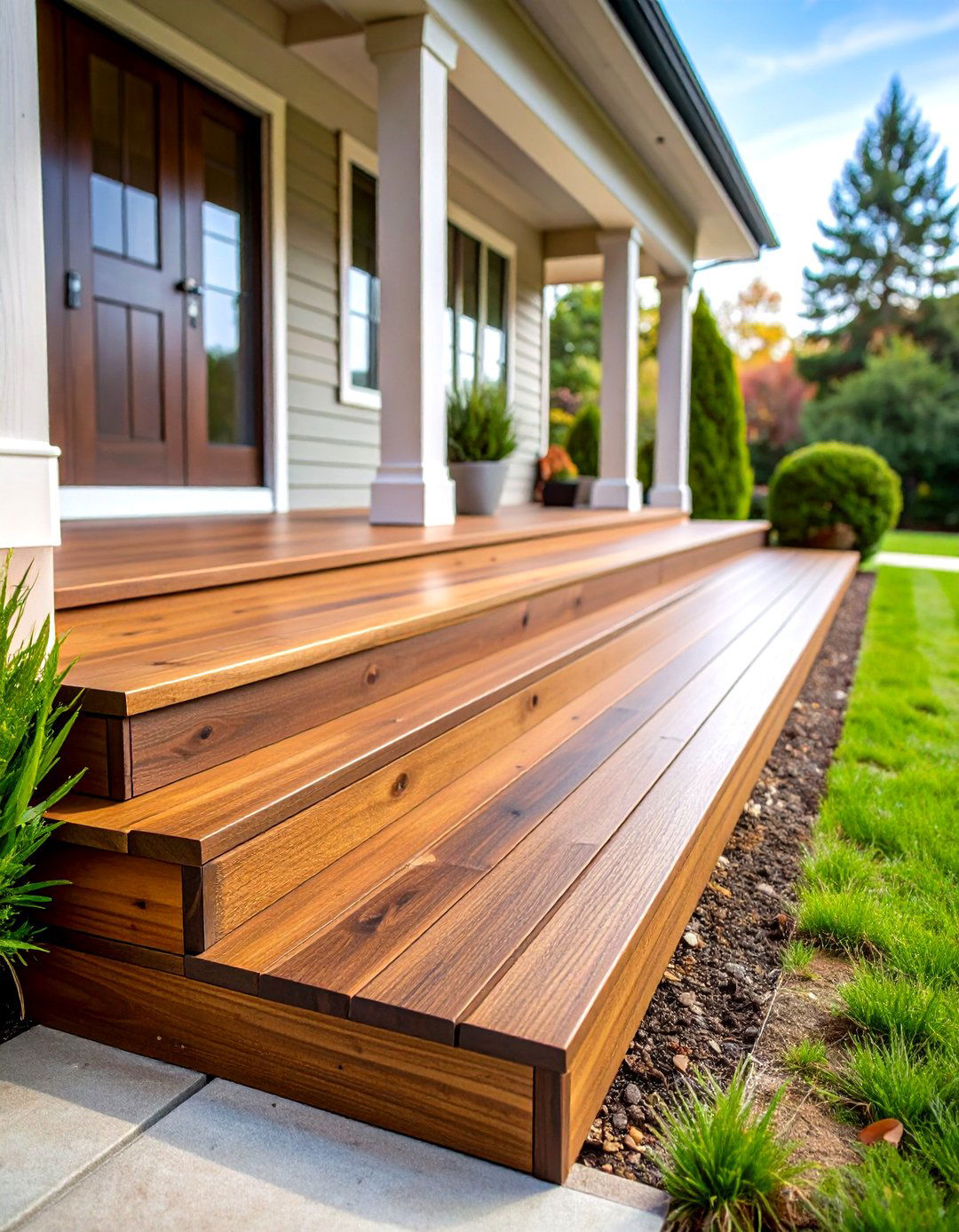 Horizontal Slat Wood Porch Skirting - 30 porch skirting ideas