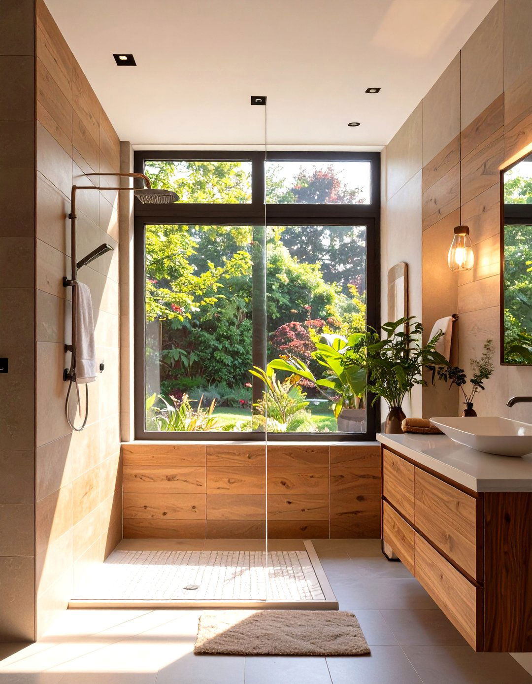 Horizontal Window in Shower - 30 window in shower ideas