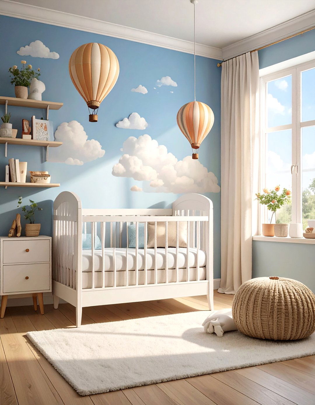 Hot Air Balloon Adventure Bedroom - 30 baby girl bedroom ideas