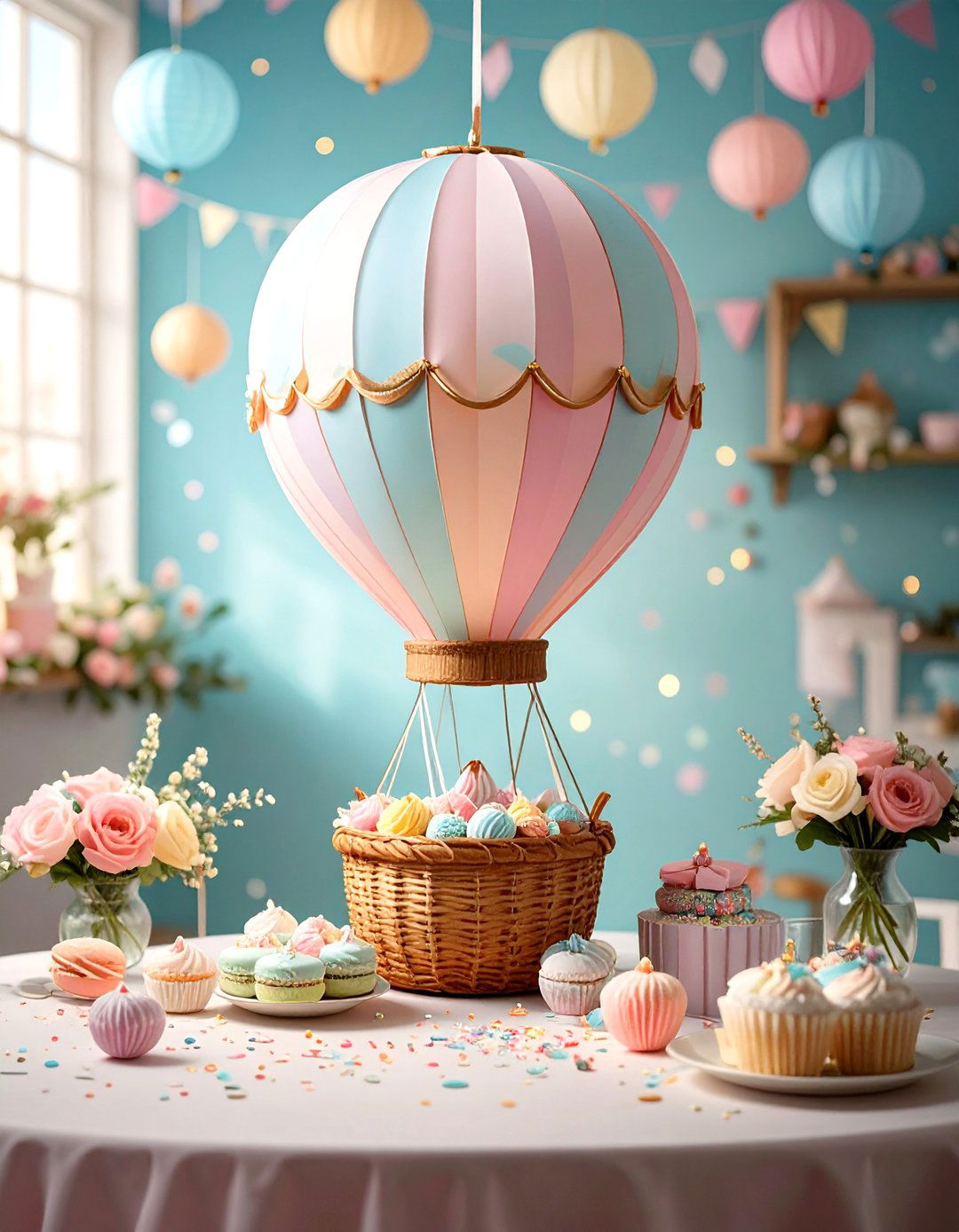 Hot Air Balloon Adventure Sprinkle Shower - 30 sprinkle shower ideas