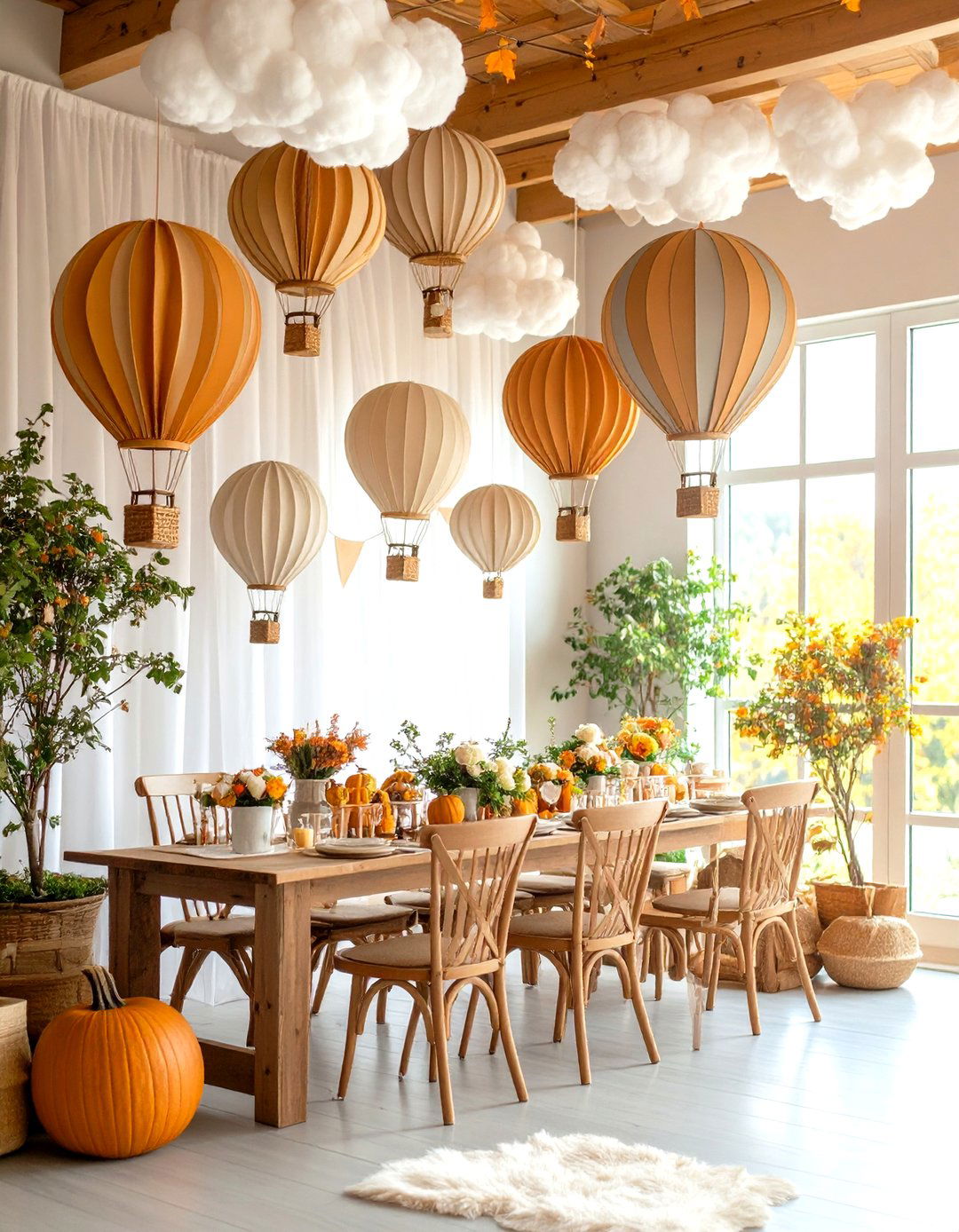 Hot Air Balloon Adventure - 30 fall baby shower ideas