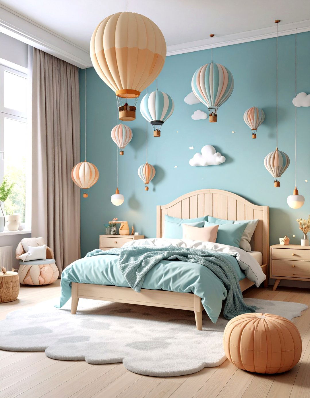 Hot Air Balloon Bedroom - 30 little girl bedroom ideas