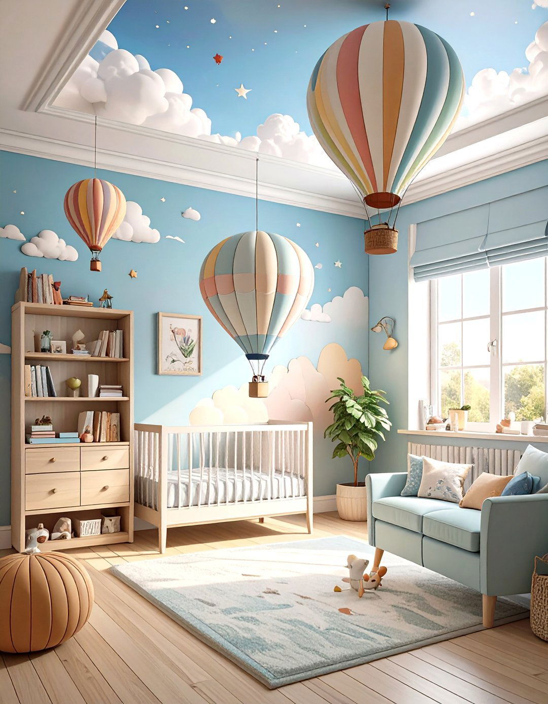 Hot Air Balloon Nursery - 30 nursery inspo ideas