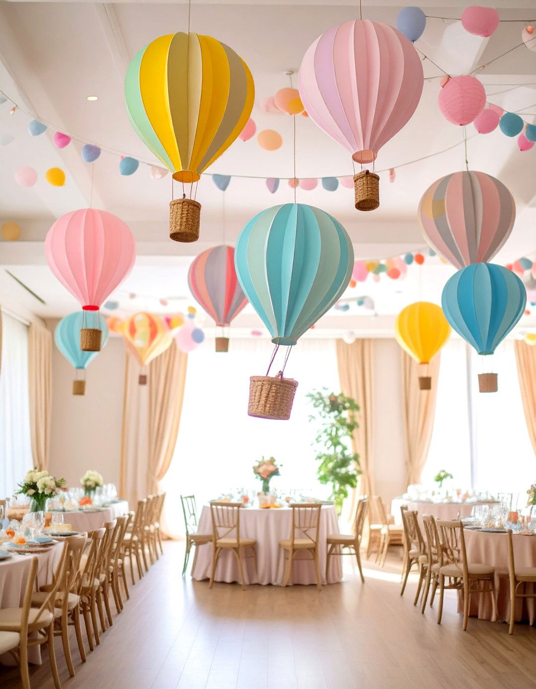 Hot Air Balloon Up Up and Away Theme - 30 sprinkle baby shower ideas