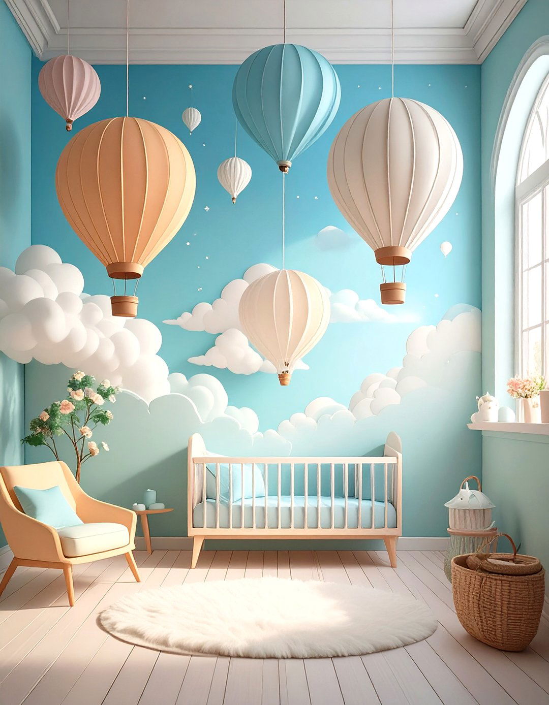 Hot Air Balloon Up Up and Away Theme - 30 simple boy baby shower ideas