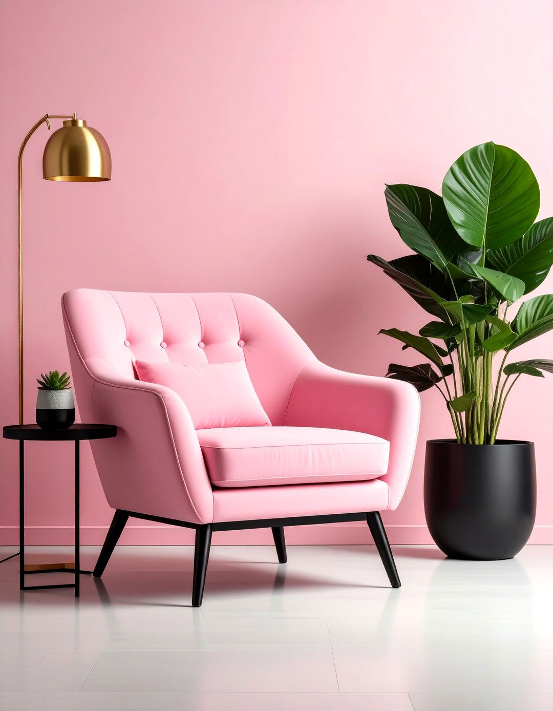Hot Pink Armchair as a Statement Piece - 30 pink living room ideas