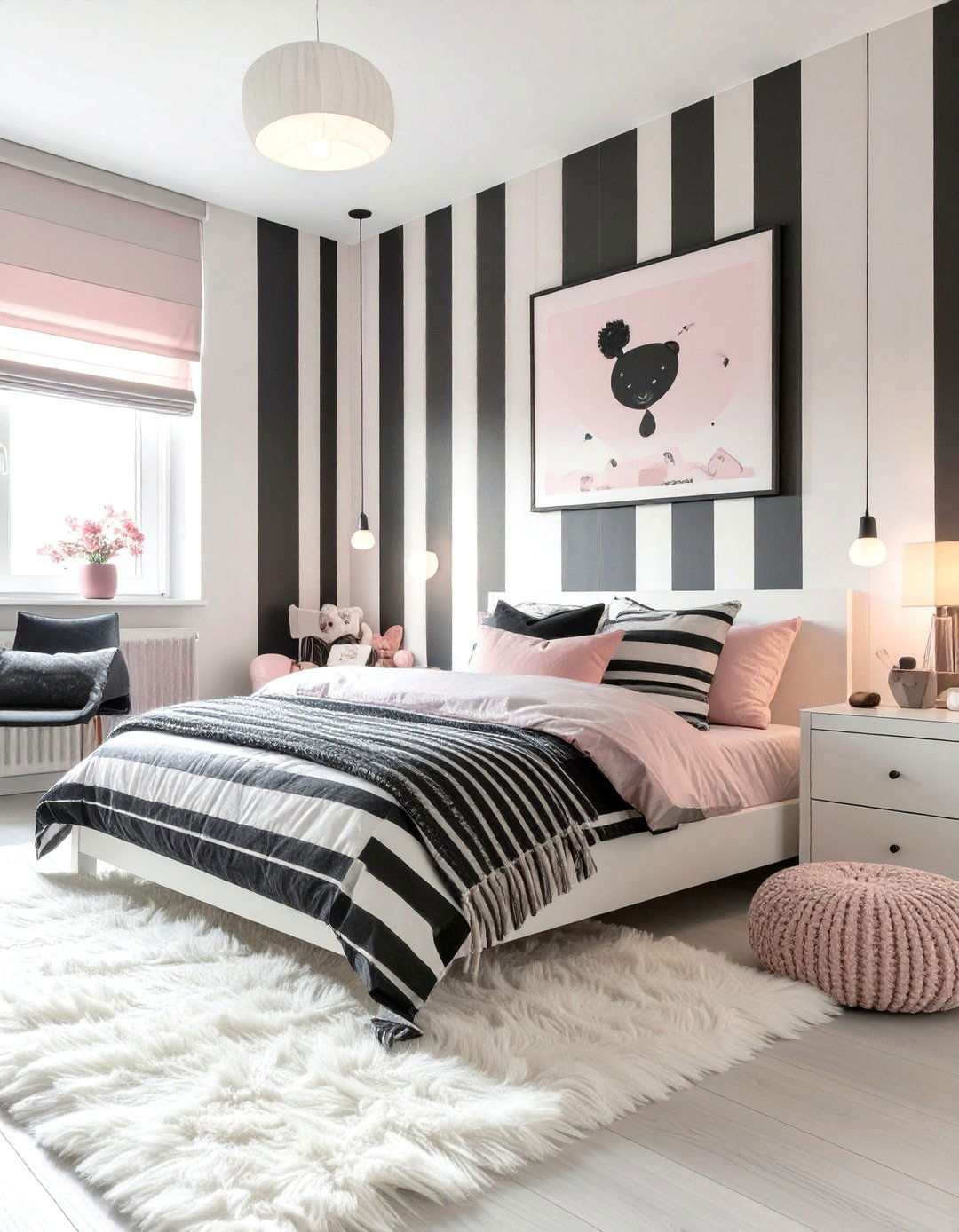 Hot Pink and Orange Toddler Girl Bedroom - 30 toddler girl bedroom ideas