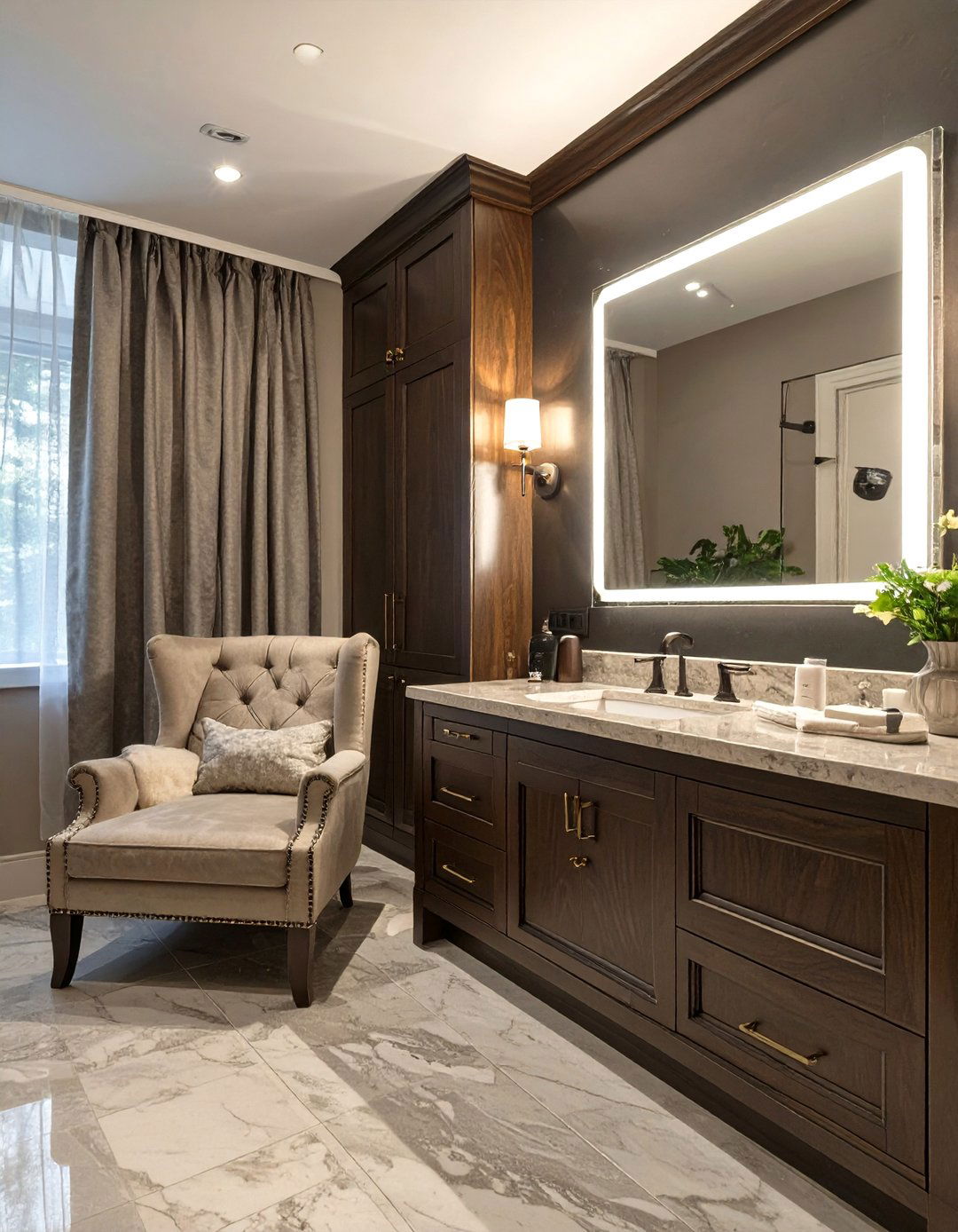 Hotel Inspired Luxury Bathroom - 30 bathroom furniture ideas