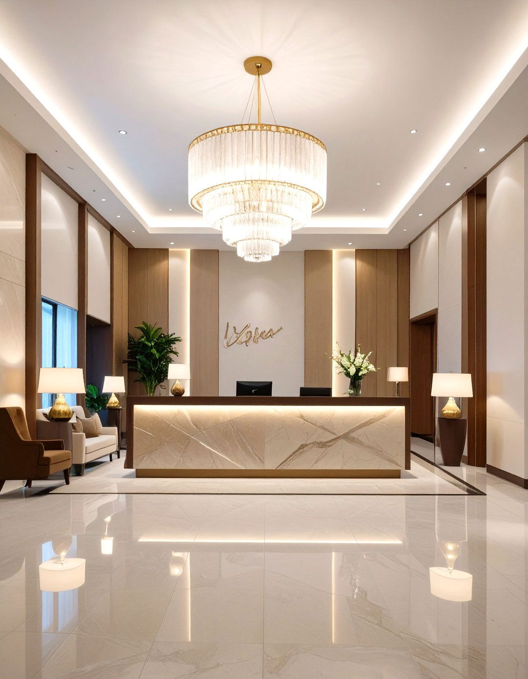 Hotel Lobby Inspired Lighting - 30 office lighting ideas