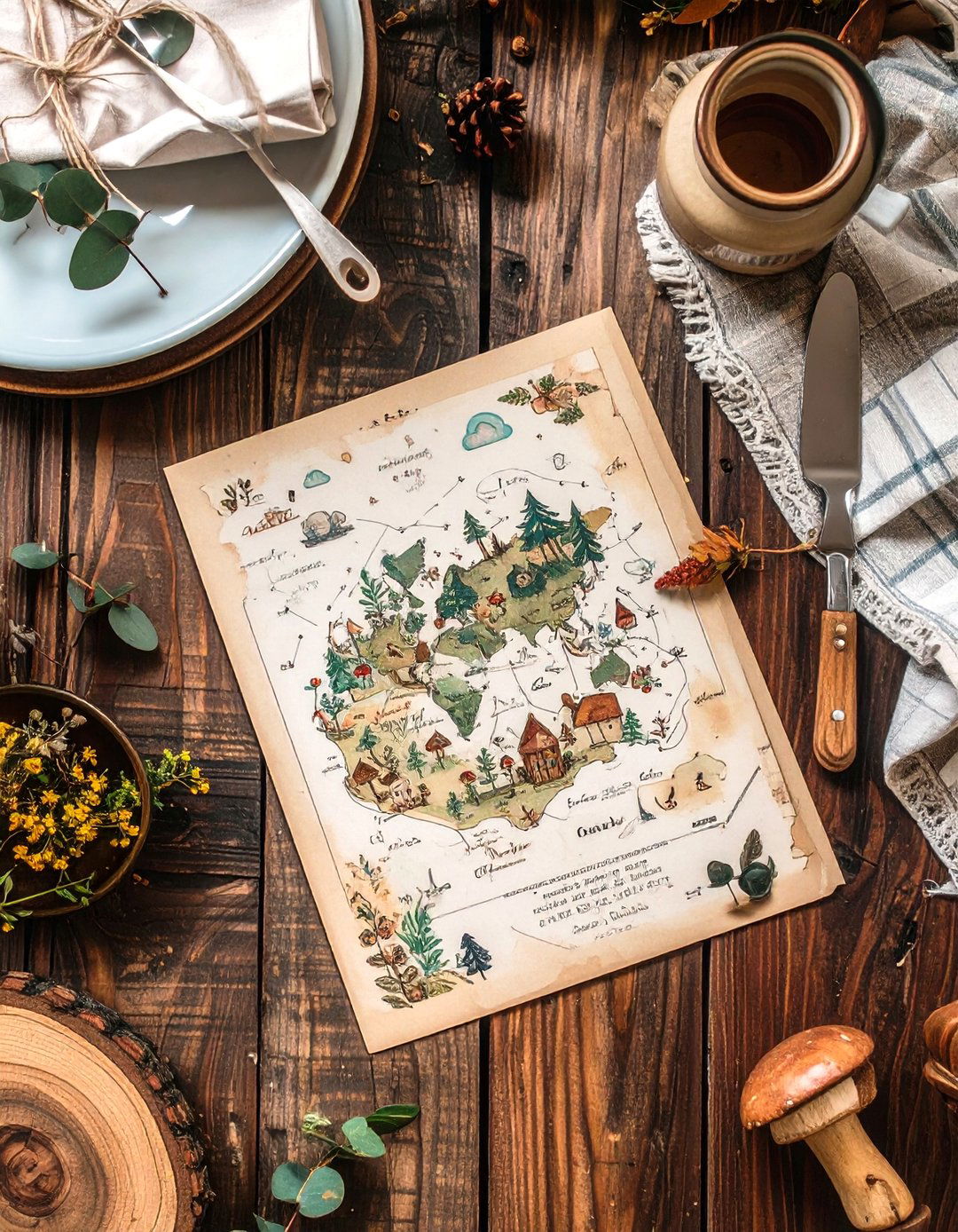 Hundred Acre Wood Map Invitations - 30 winnie the pooh baby shower ideas