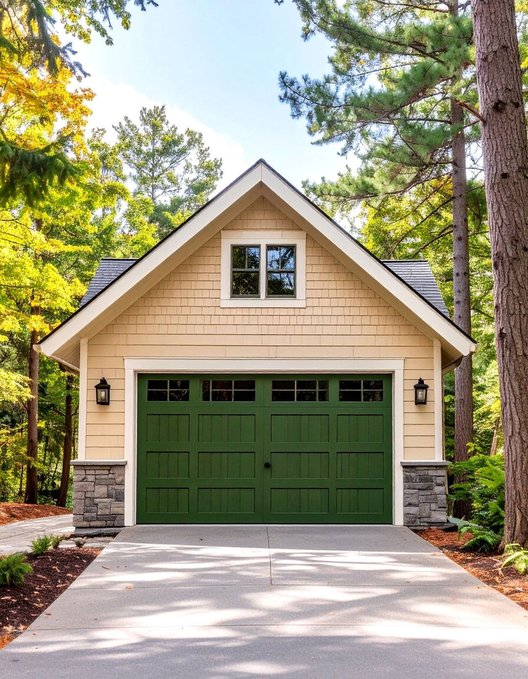 Hunter Green Garage Door - 30 garage door paint ideas