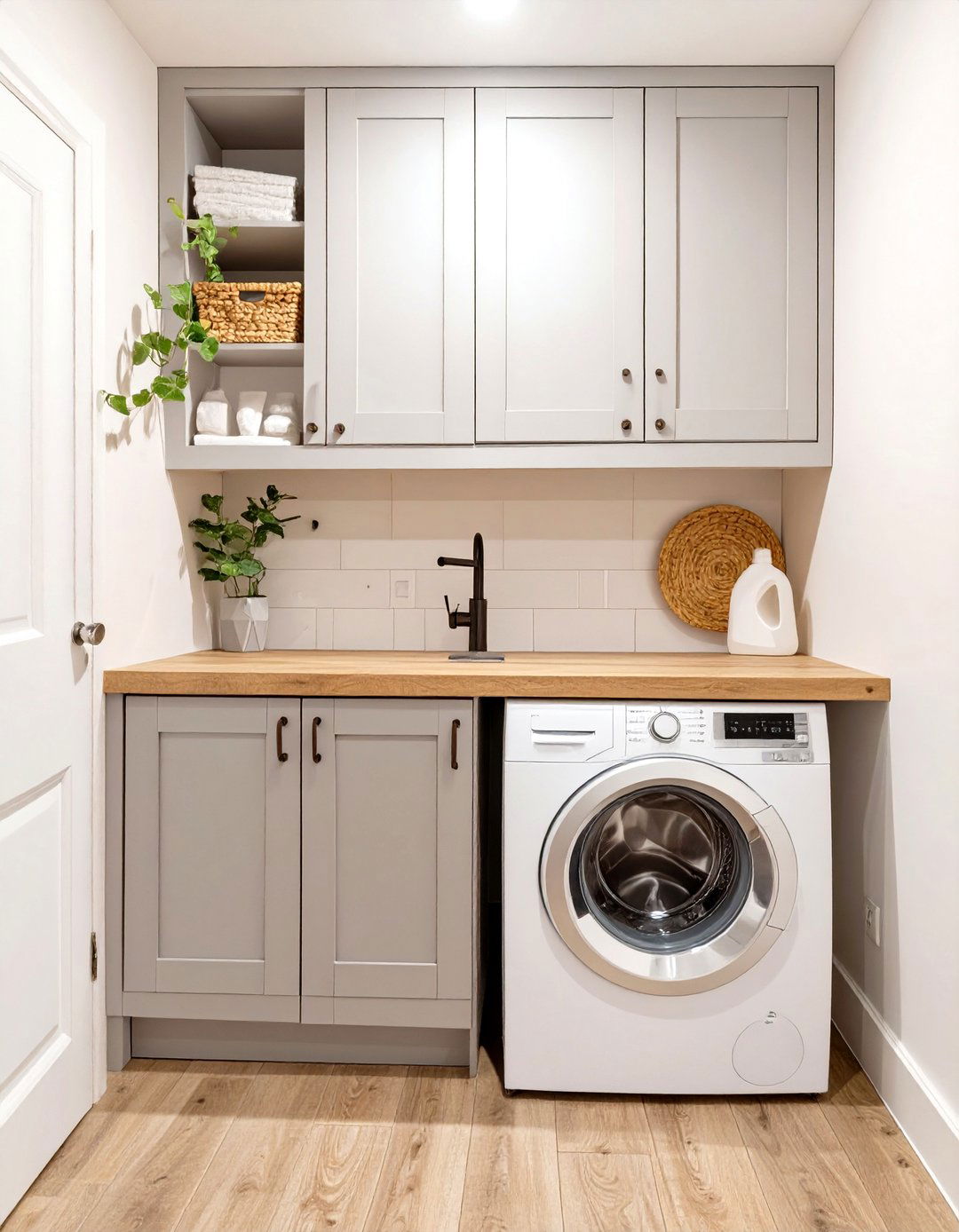 IKEA ENHET Cabinet Combination - 30 small laundry room ideas ikea