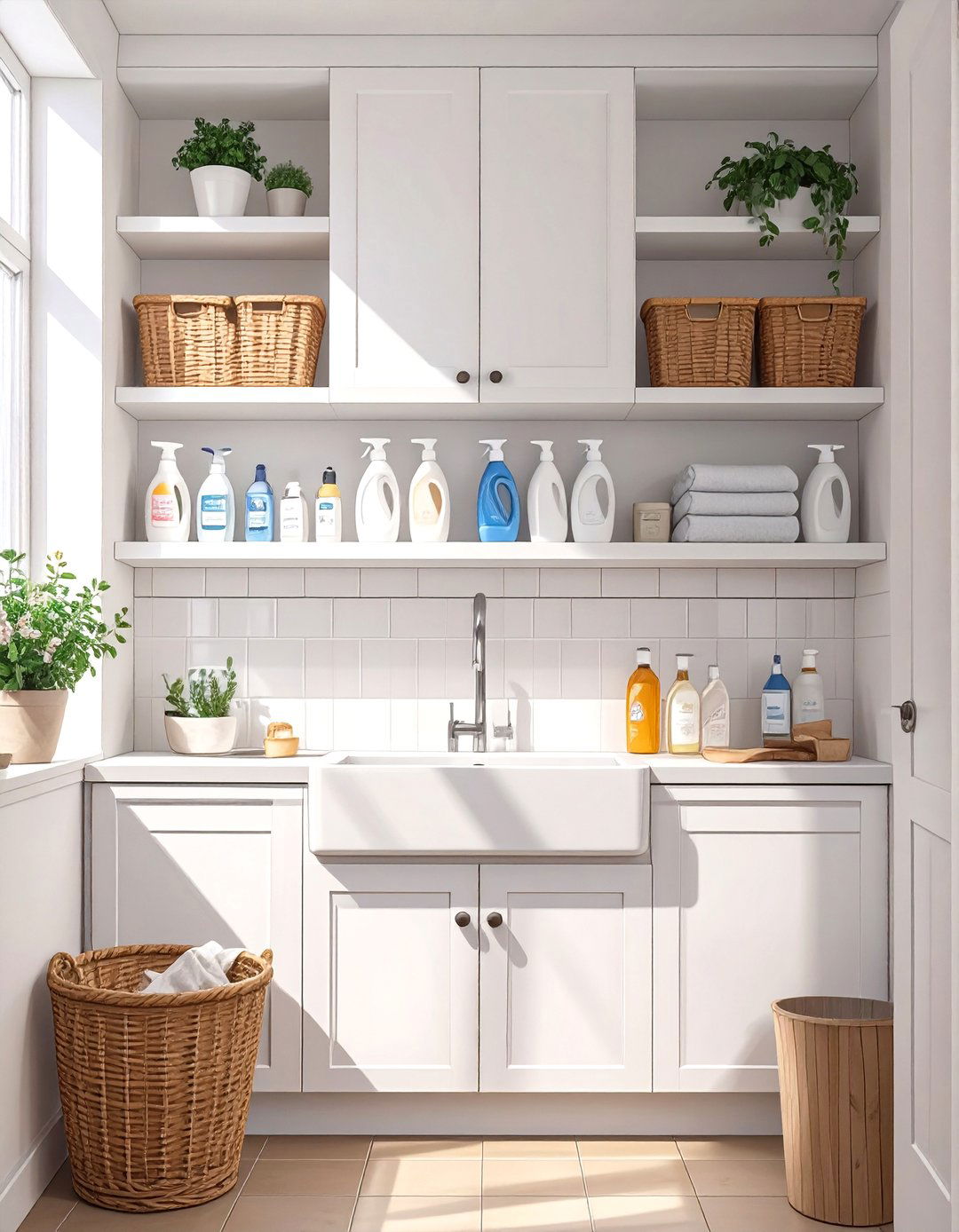 IKEA LILLNGEN Shallow Wall Cabinets - 30 small laundry room ideas ikea
