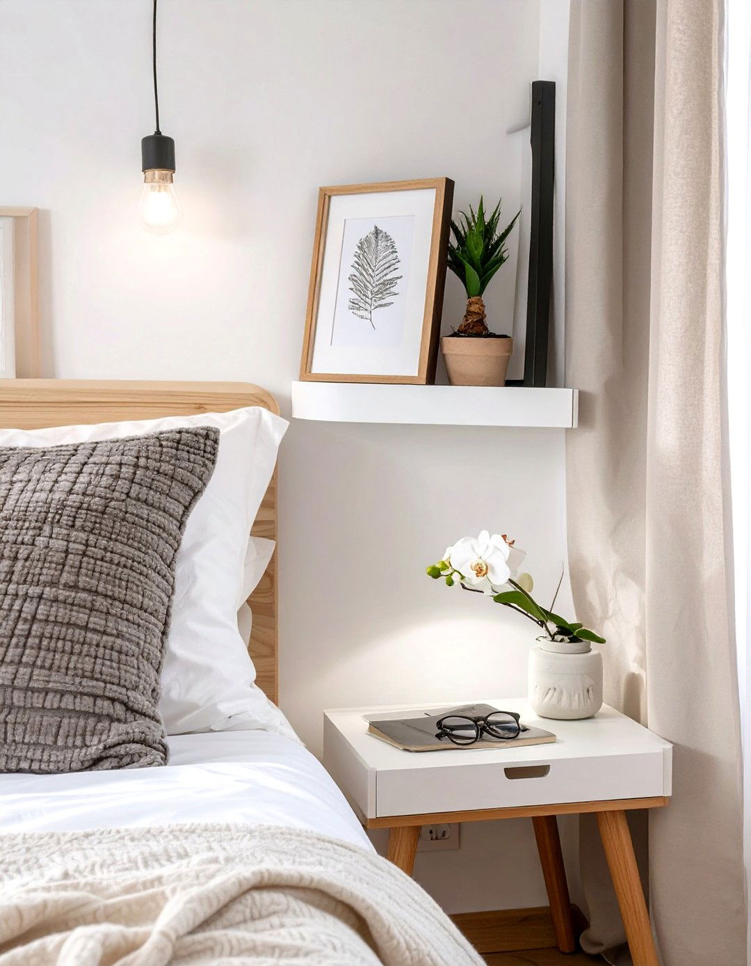 IKEA MOSSLANDA Picture Ledge for Small Items - 30 small bedroom storage ideas ikea