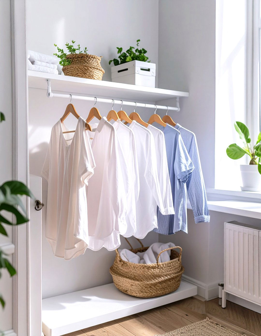 IKEA MULIG Clothes Bar for Air Drying - 30 small laundry room ideas ikea