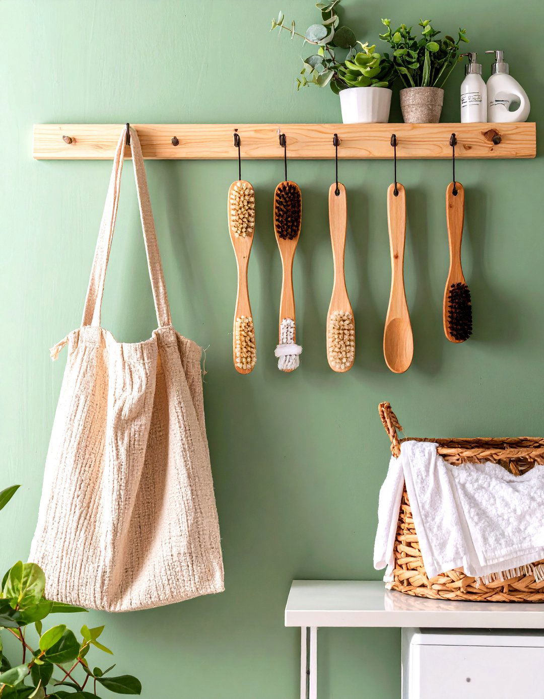 IKEA NEREBY Hanging Rail for a Modern Look - 30 small laundry room ideas ikea